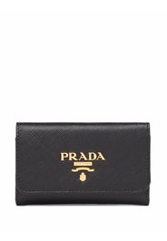 Prada Saffiano leather key case - Nero