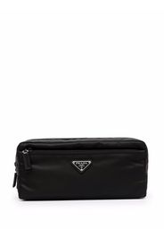 Prada Re-Nylon and leather travel pouch - Nero