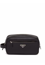 Prada Trousse da bagno con logo - Nero