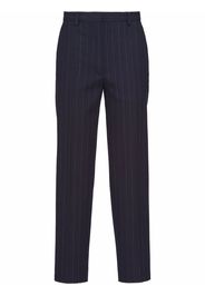 Prada pinstripe-pattern tailored trousers - Blu