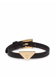 Prada Bracciale con logo - Nero