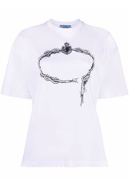 Prada T-shirt con stampa - Bianco
