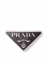 Prada Fermaglio con logo a triangolo - Nero