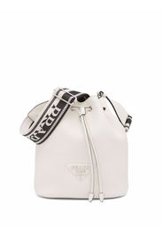 Prada Flou bucket bag - Bianco