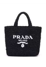Prada Borsa tote con ricamo - Nero