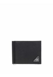 Prada Portafoglio bi-fold in pelle - Nero