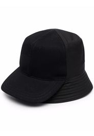 Prada baseball-panel leather bucket hat - Nero