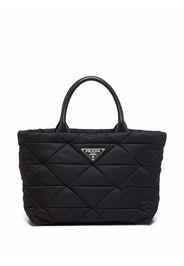 Prada Borsa tote Re-Nylon con applicazione - Nero