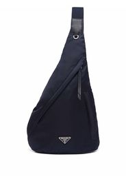 Prada Re-Nylon logo-plaque backpack - Blu