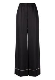 Prada wide-leg silk trousers - Nero