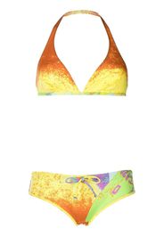 Prada graphic-print bikini set - Giallo