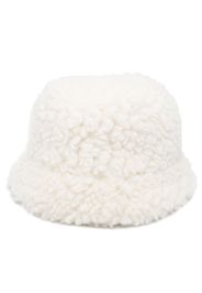 Prada Cappello bucket con applicazione - Bianco