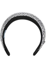 Prada crystal-embellished silk headband - Nero