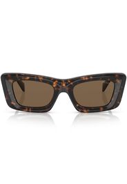 Prada tortoiseshell-effect logo sunglasses - Marrone