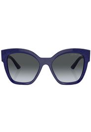 Prada logo-arm cat-eye sunglasses - Blu