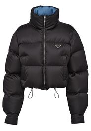 Prada Re-Nylon cropped padded jacket - Nero