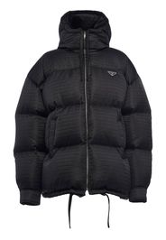 Prada Re-Nylon hooded padded jacket - Nero