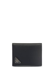 Prada logo-plaque Saffiano leather wallet - Nero