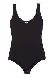 Prada logo-plaque bodysuit - Nero
