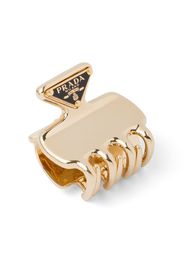 Prada Triangle-logo claw hair clip - Oro