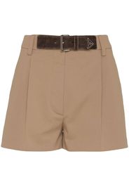 Prada Shorts con cintura - Marrone