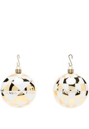 Prada logo-print Christmas ball - Bianco