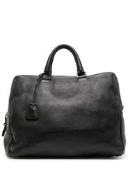 Prada grained-leather holdall tote bag - Nero