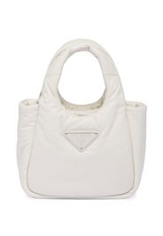 Prada Small Padded leather tote bag - Bianco