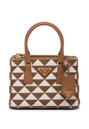 Prada Borsa Symbole mini con ricamo - Marrone