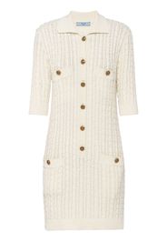 Prada cable-knit cotton mini dress - Toni neutri