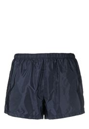 Prada logo patch swim shorts - Blu