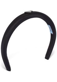 Prada Re-Nylon logo-plaque headband - Nero