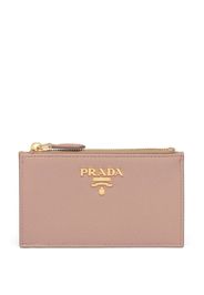 Prada Saffiano leather card holder - Rosa