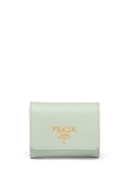 Prada leather logo-detail wallet - Verde