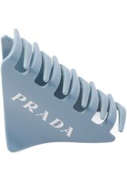 Prada logo-print hair clip - Blu