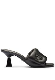 Prada Soft 65mm nappa leather mules - Nero