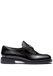 Prada triangle-logo patent-leather loafers - Nero