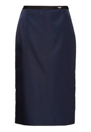 Prada Re-Nylon pencil skirt - Blu