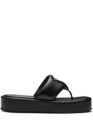 Prada Sandali Soft imbottiti - Nero