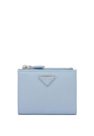 Prada triangle-logo Saffiano leather wallet - Blu