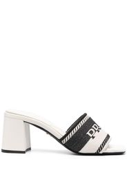 Prada intarsia-knit logo mules - Toni neutri