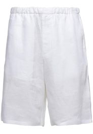 Prada rear logo-patch shorts - Bianco