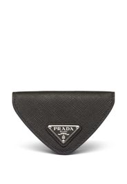 Prada Portafoglio con placca logo - Nero