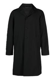 Prada notched collar single-breasted coat - Nero