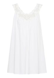 Prada lace-panel sleeveless dress - Bianco