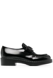 Prada Chocolate logo plaque 40mm loafers - Nero