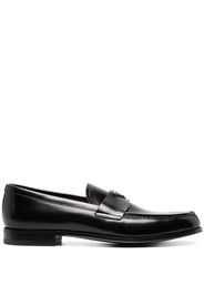 Prada triangle-logo leather loafers - Nero