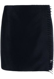 Prada Minigonna con dettaglio sciarpa - Blu