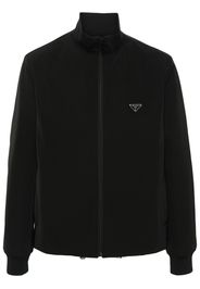 Prada triangle-logo zip-up jacket - Nero