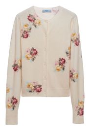 Prada Cardigan con stampa - Toni neutri